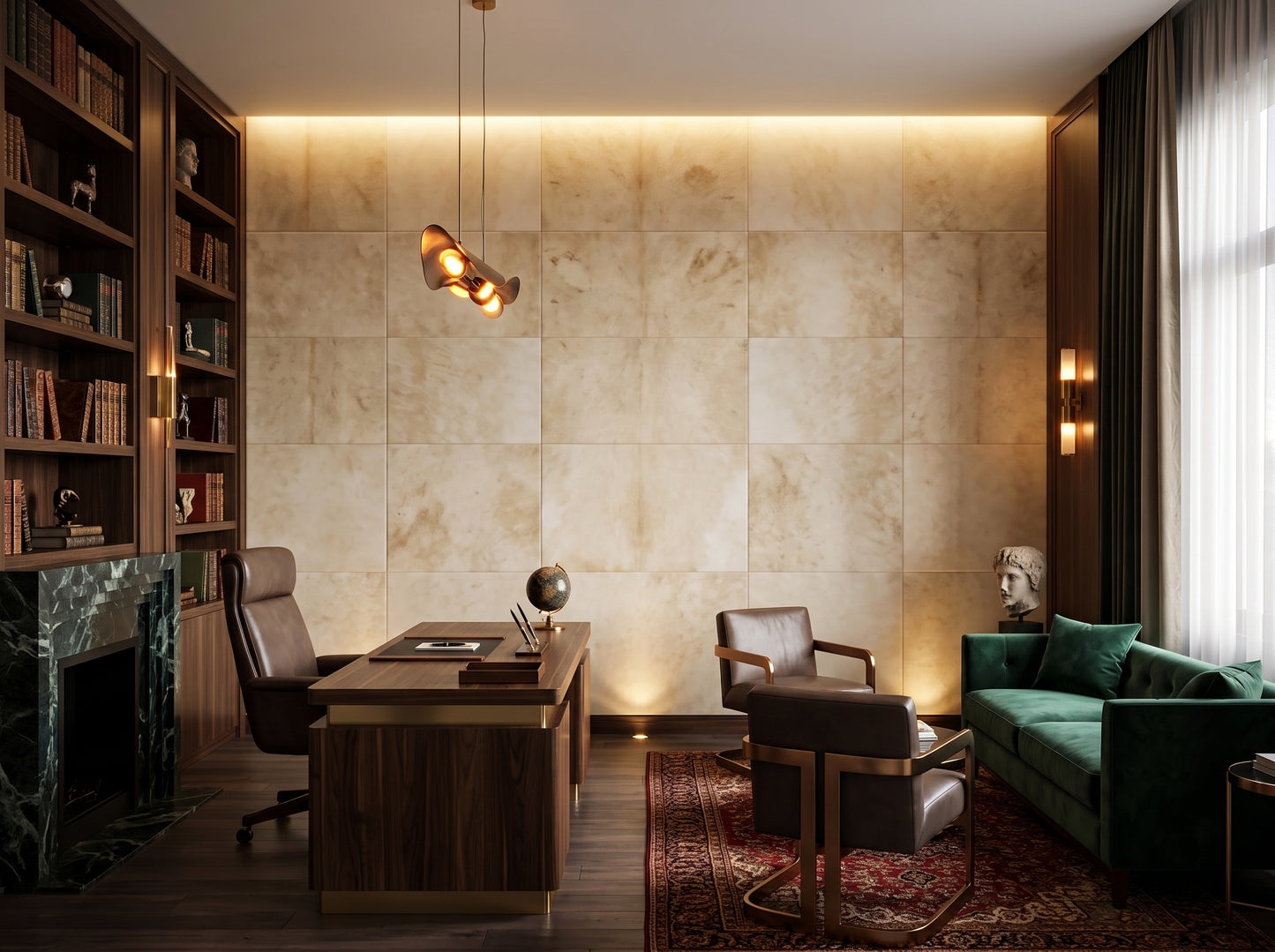Parchment Leather Wall Panel – Ultra-Luxury Wall Décor for Premium Spaces