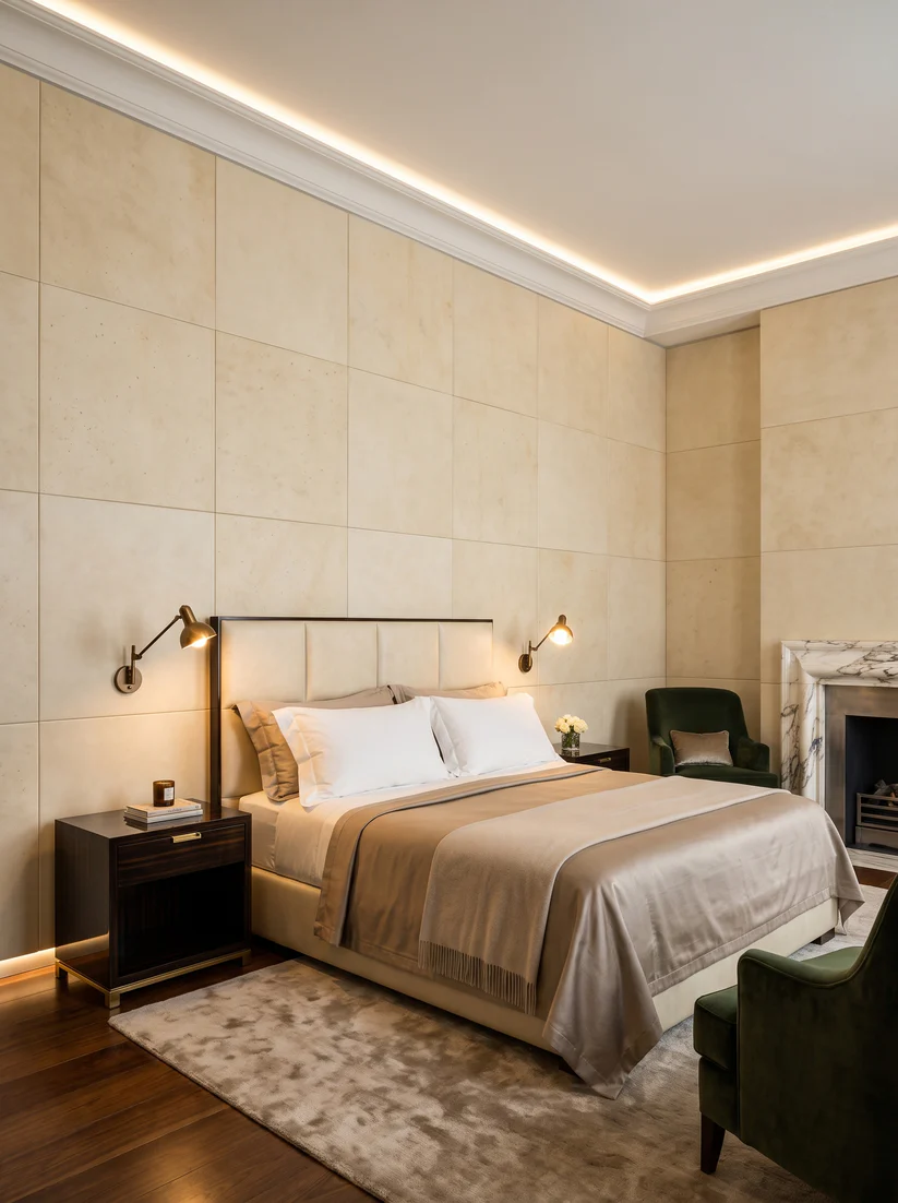 Parchment Leather Wall Panel