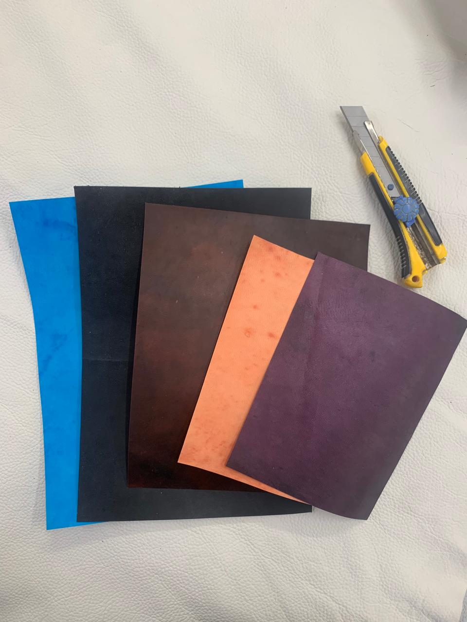 Dyed Parchment Leather Goatskin